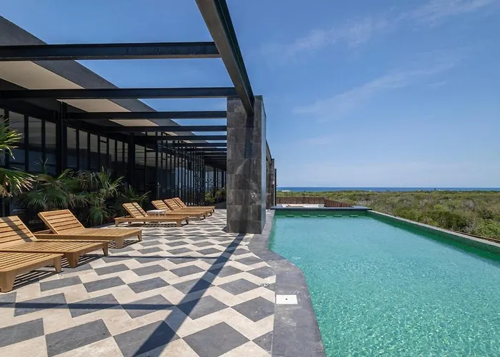 Apartment Deluxe 1 Bdr Zone Rooftop Pool W Sea View Tulum